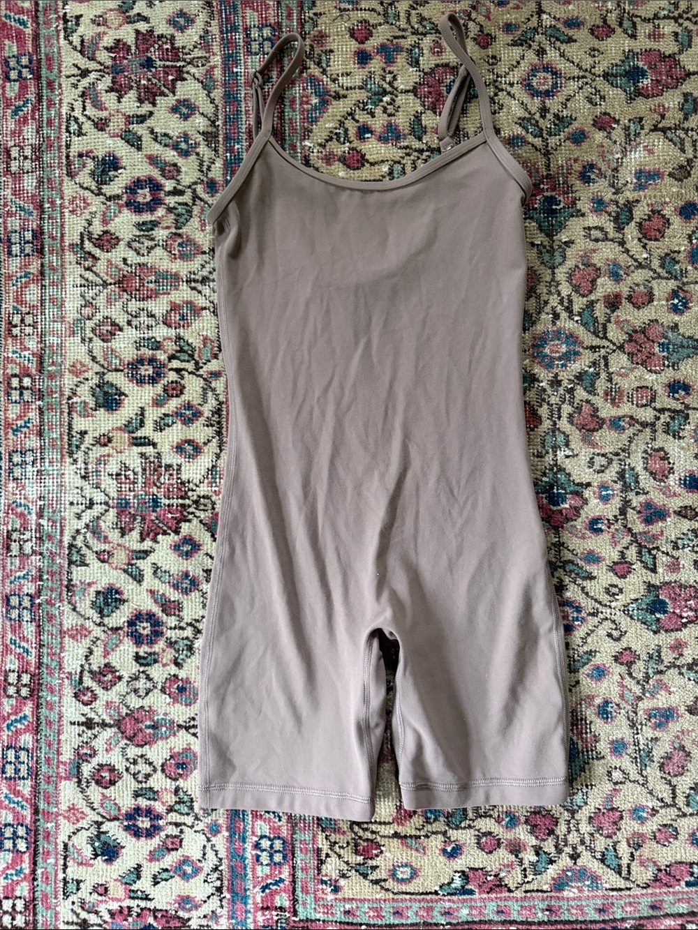 Aritzia TnaButter New Rhythm 7” Romper Deep Taupe Size XS